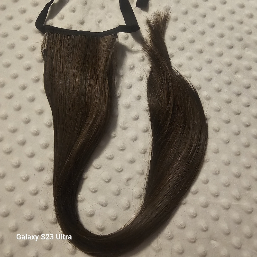 Synthetic Brown Hair Extension 23" Long